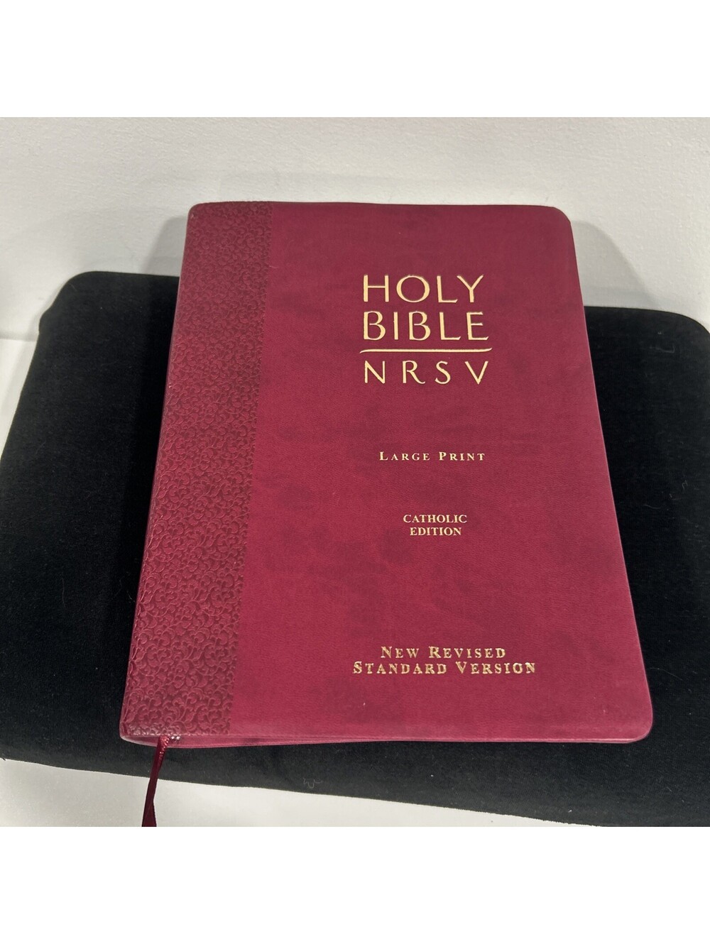 NRSV Catholic Edition Bible Large Print Red Hardcover Gold Stamped